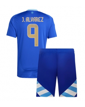 Argentina Julian Alvarez #9 Maglia Gara Trasferta Repliche Copa America 2024 Bambino